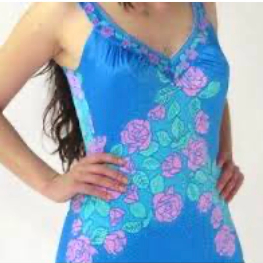 Maxine of Hollywood Vintage 60's Art Deco One Piece Bathing Suit